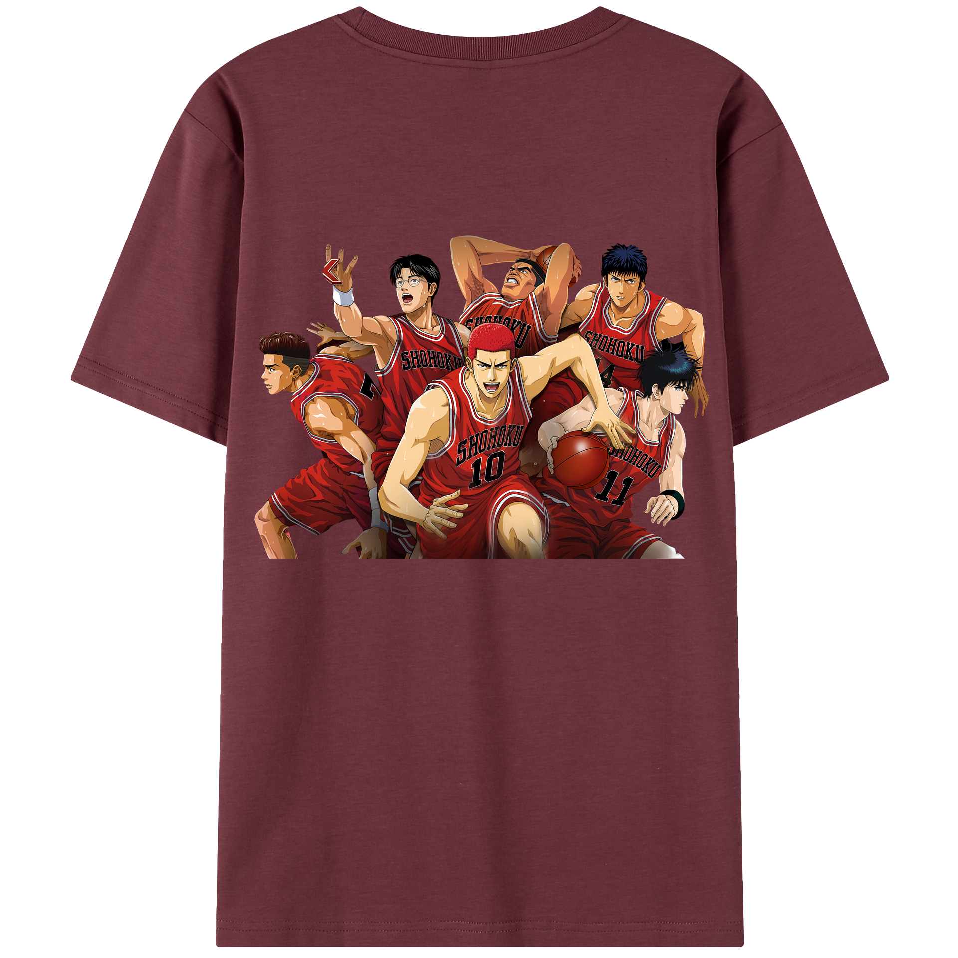 SLAM DUNK／スラムダンク 綿100％半袖Tシャツ（背面プリント）